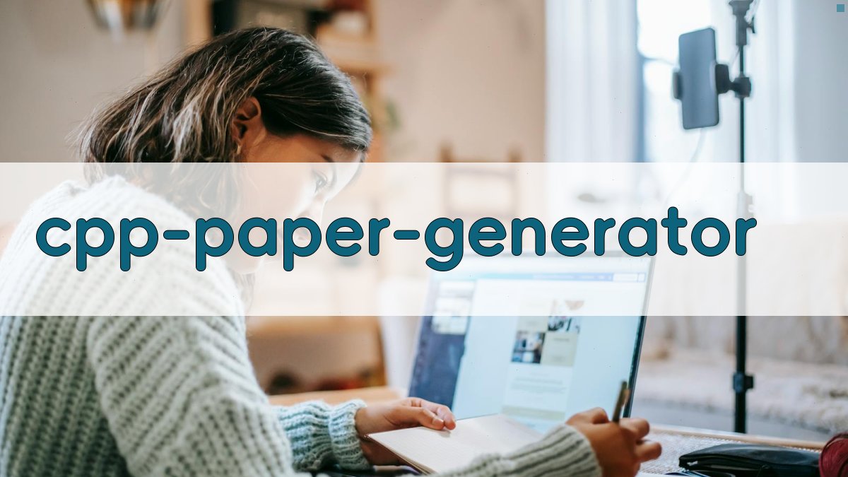 AI C++论文生成助手