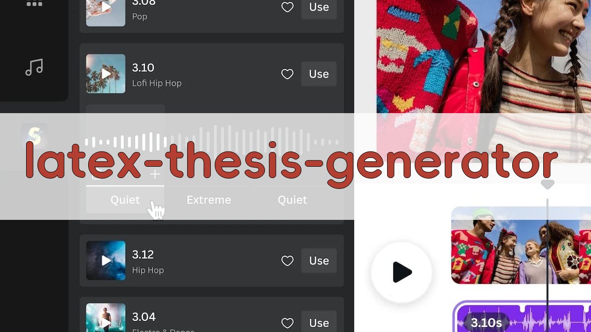 AI LaTeX 毕业论文模板生成器