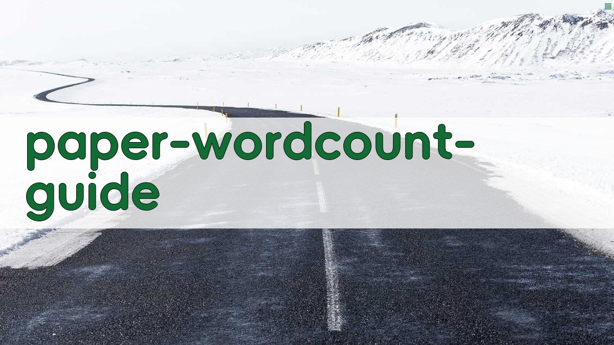 论文字数规范查询工具