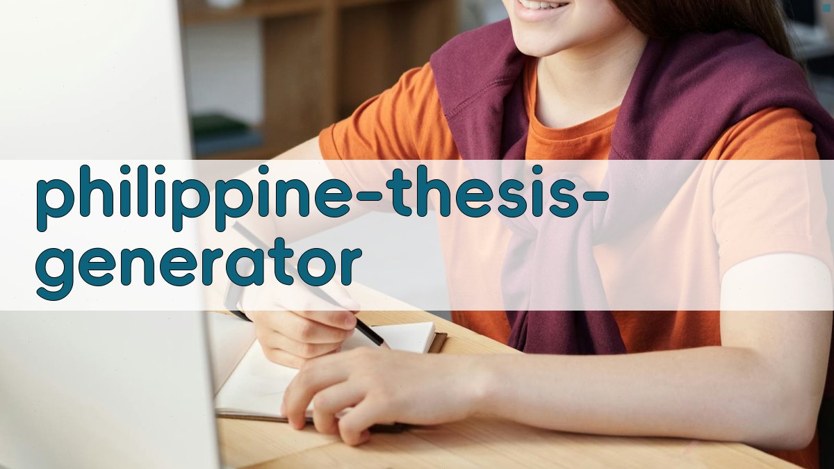 AI菲律宾论文生成工具