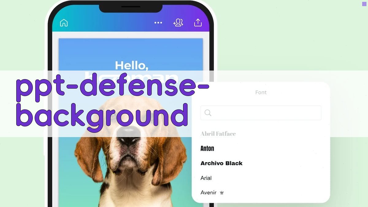 AI智能PPT论文答辩背景生成器