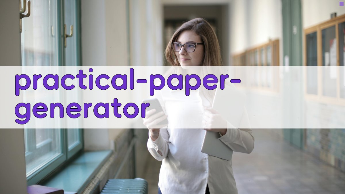 AI实践类论文生成器