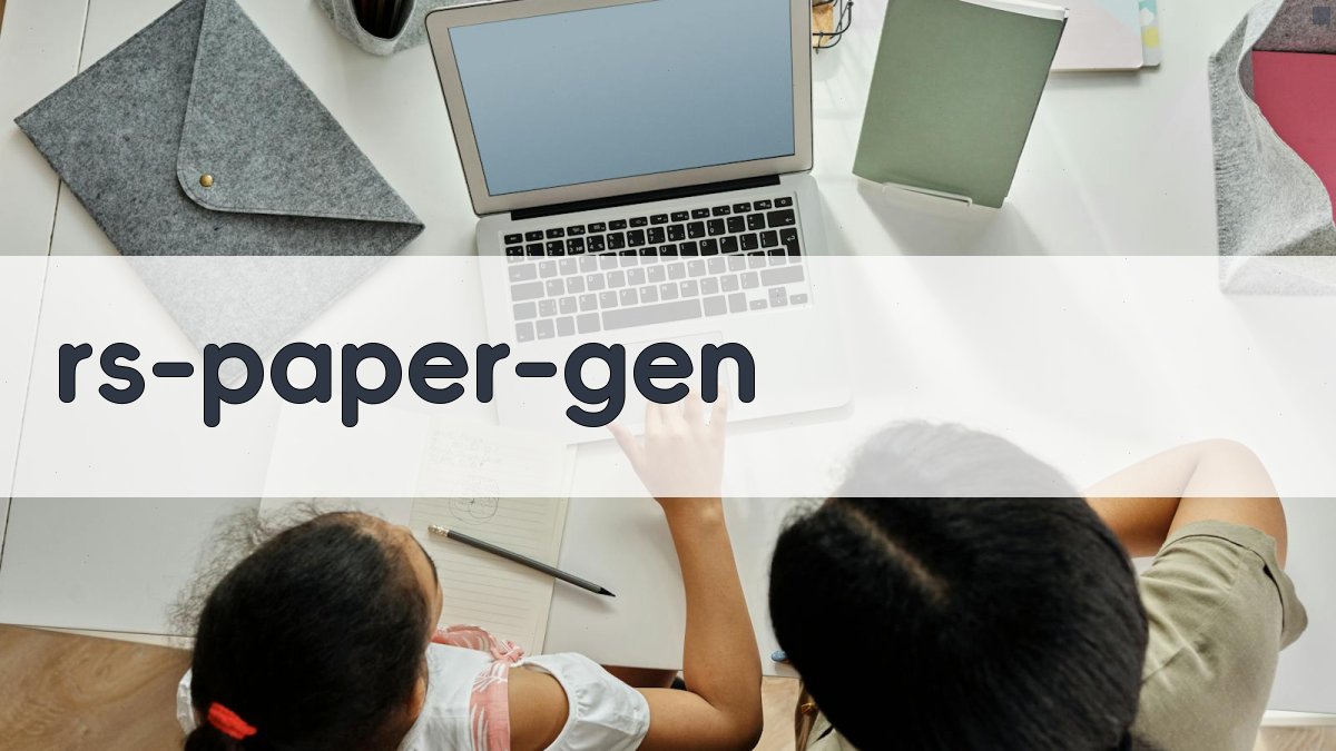 AI RS论文生成器