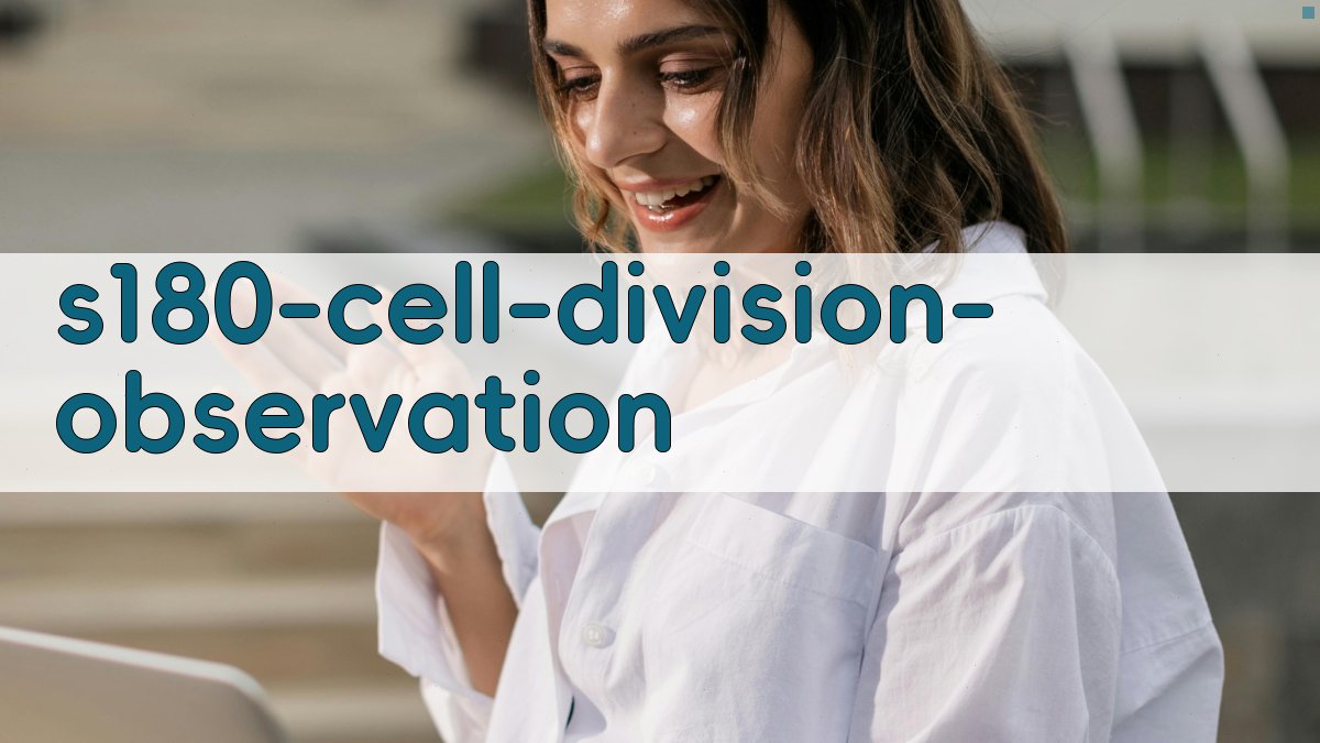 S₁₈₀腹水细胞无丝分裂观察分析