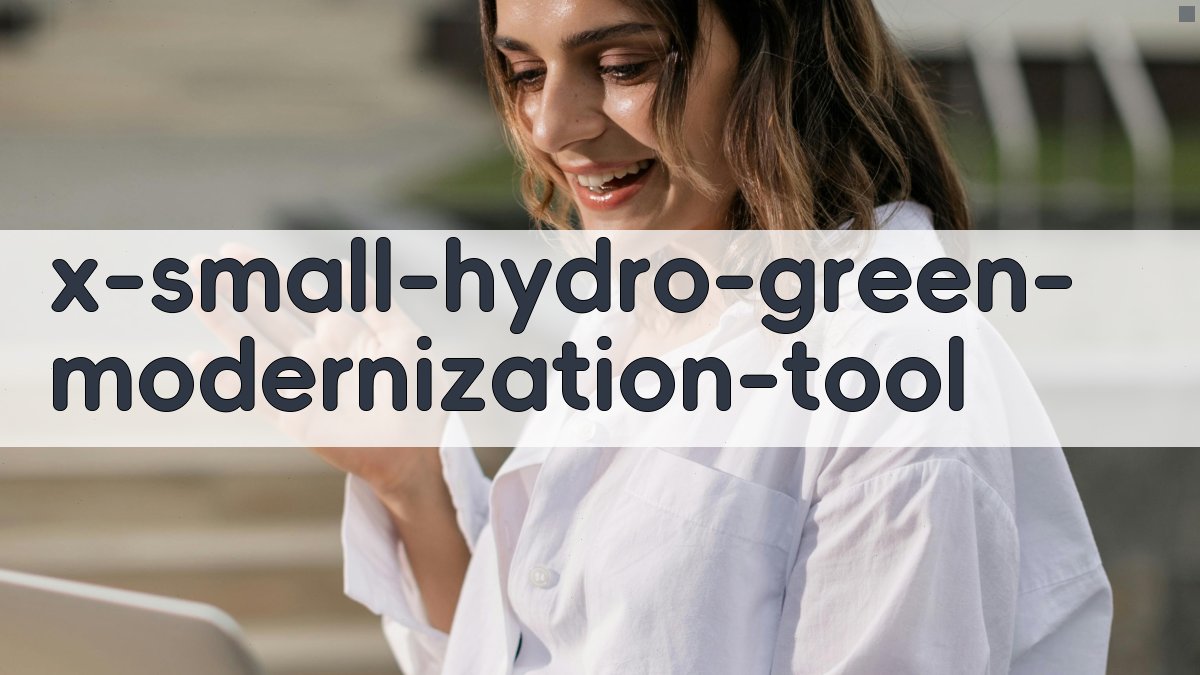 小水电绿色改造