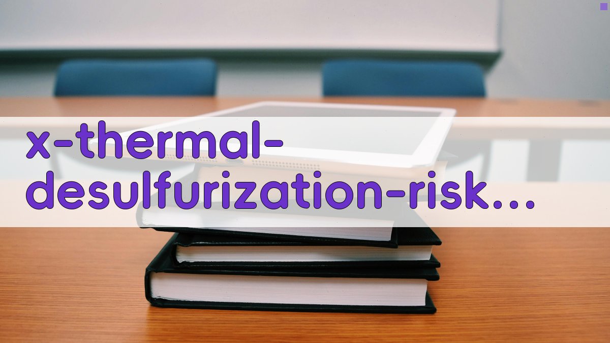 火电厂脱硫污泥风险分析