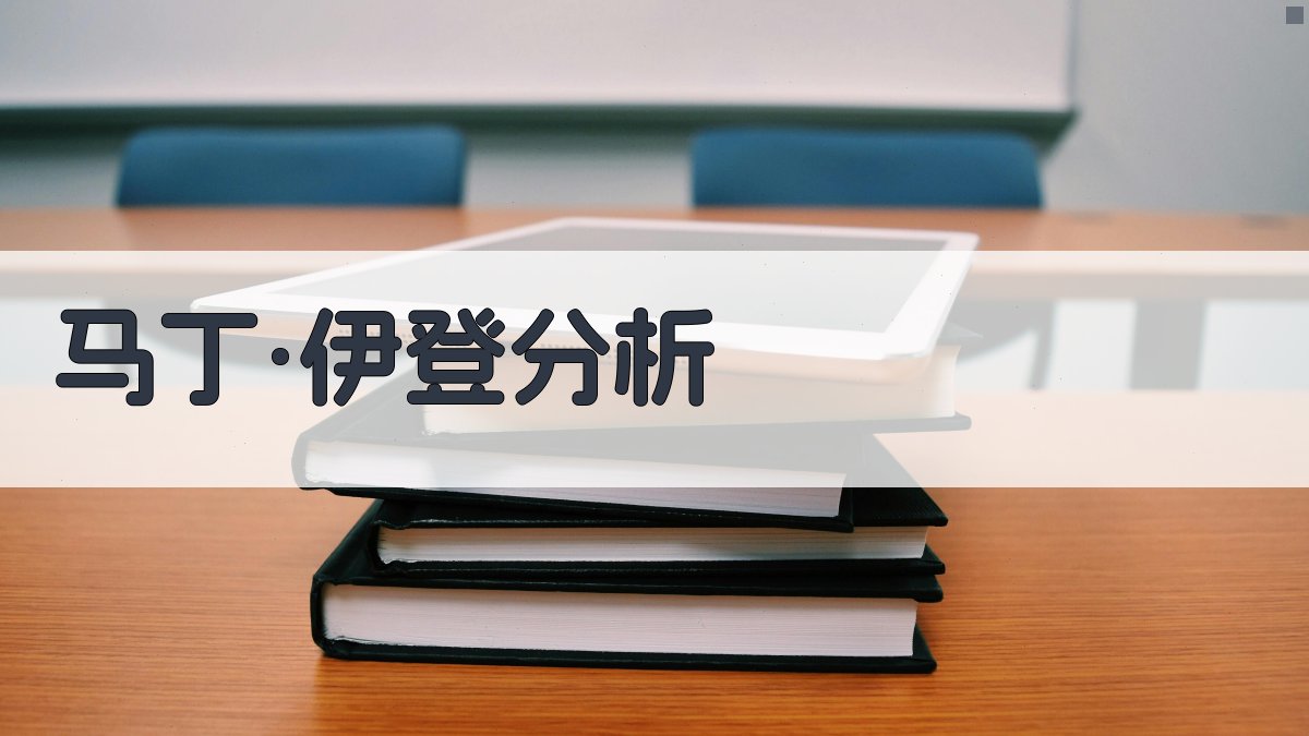 AI智能《马丁·伊登》分析工具