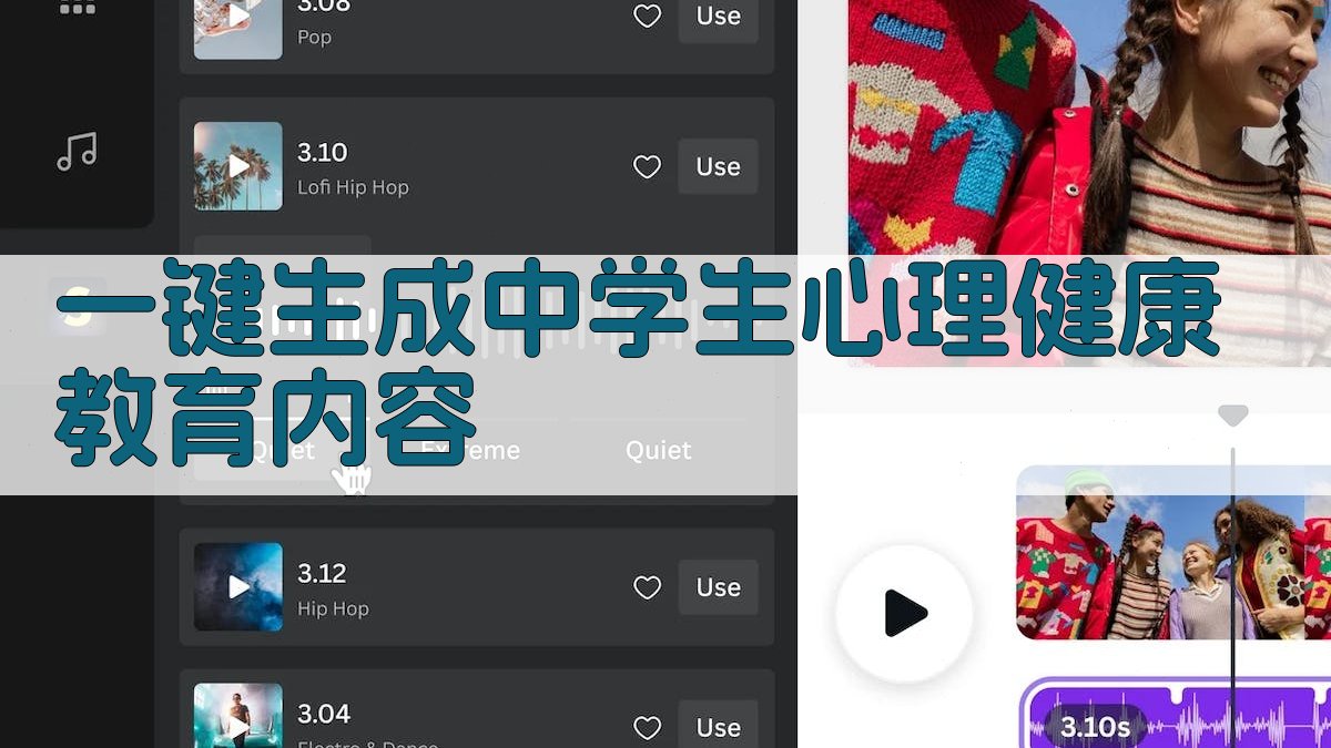 AI一键生成中学生心理健康教育内容