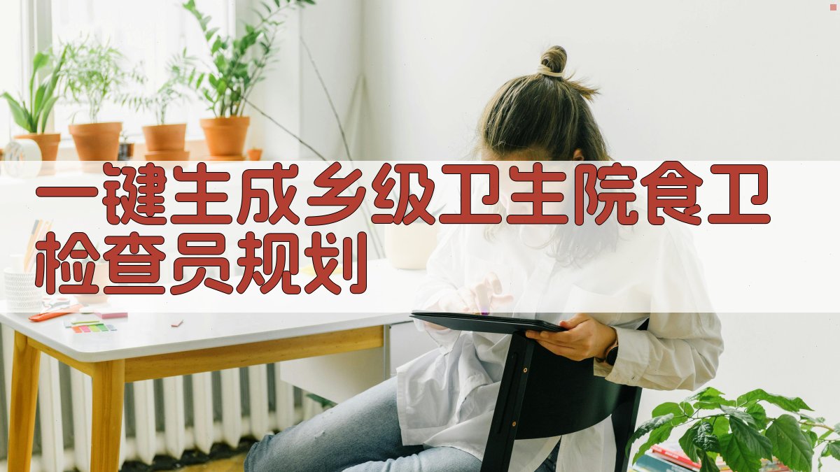 AI生成乡级卫生院食品卫生检查员规划