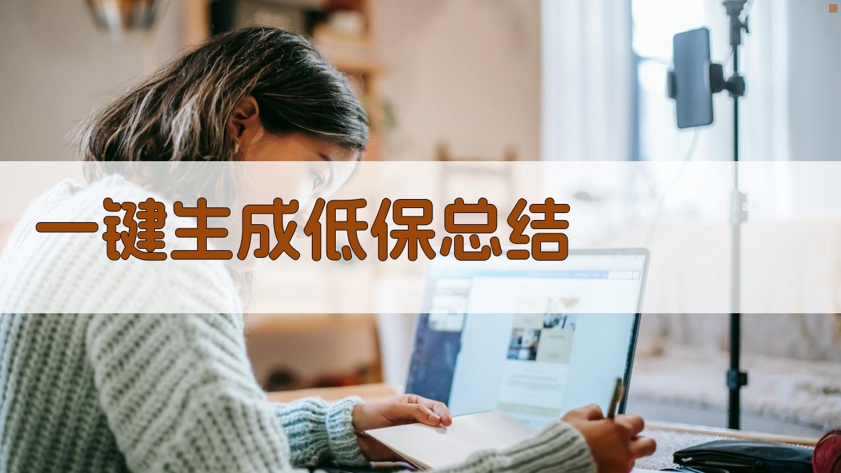 AI一键生成低保总结