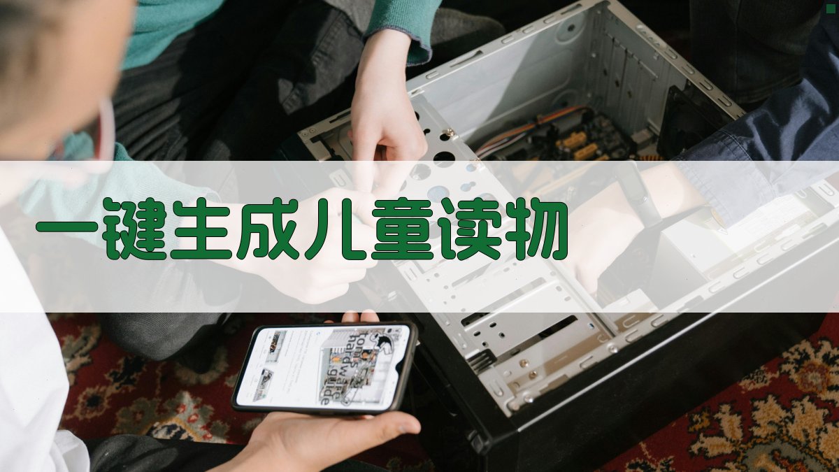 AI一键生成儿童读物