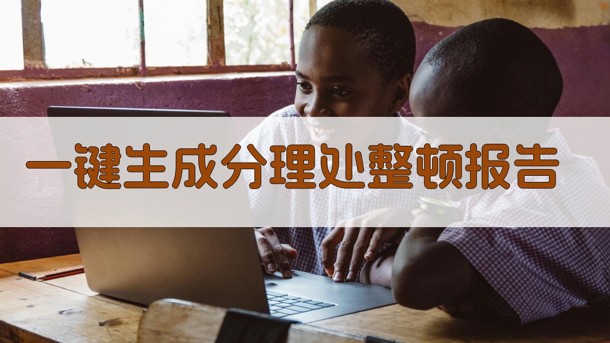 AI一键生成分理处整顿报告