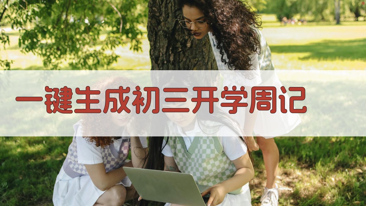 AI一键生成初三开学周记
