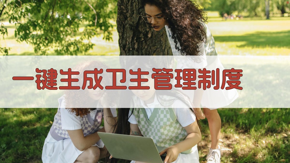 AI一键生成卫生管理制度