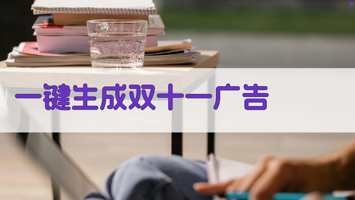 AI一键生成双十一广告