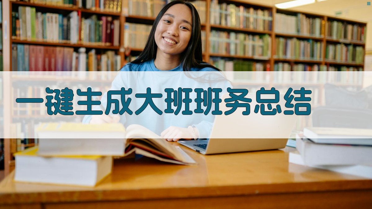 AI一键生成大班班务总结