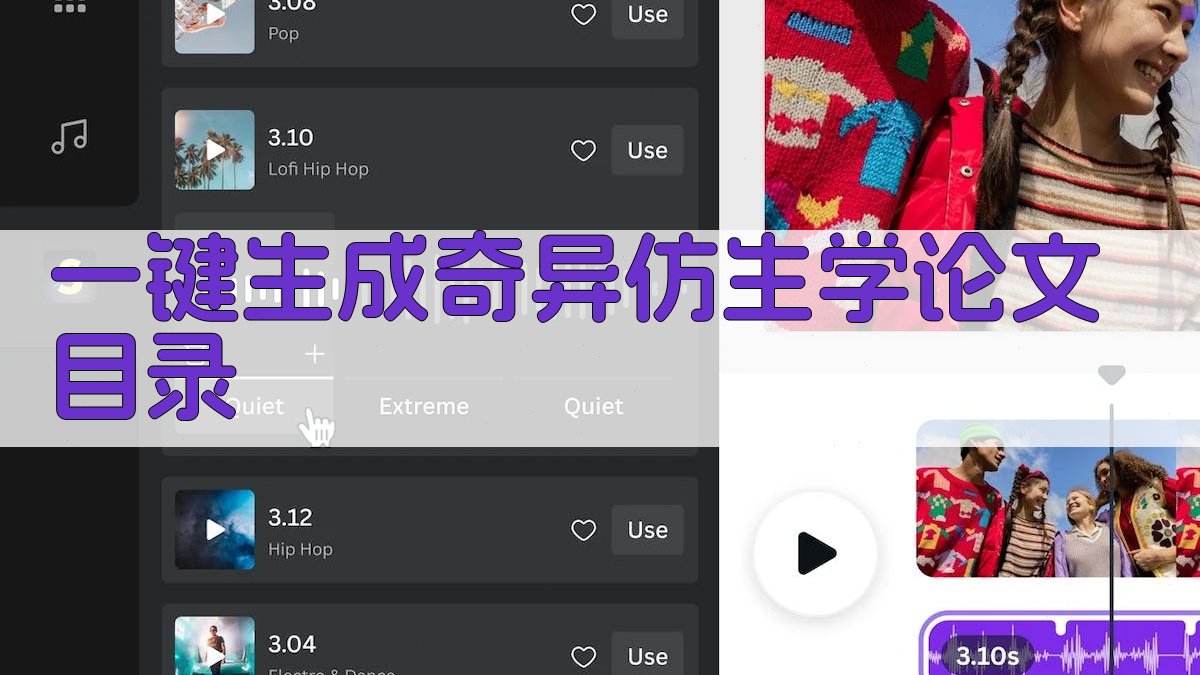 AI一键生成奇异仿生学论文目录