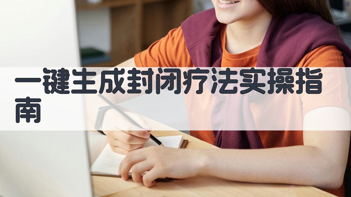 AI封闭疗法实操指南