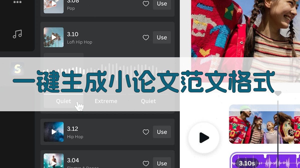 AI一键生成小论文范文格式