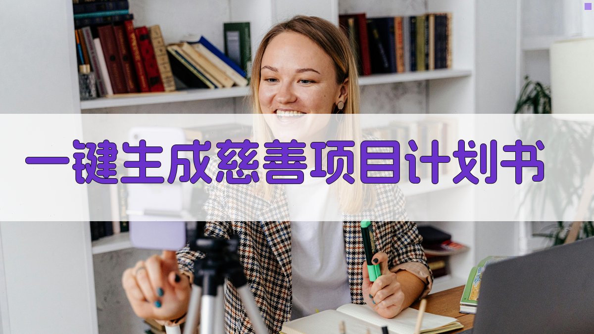 AI慈善项目计划书生成