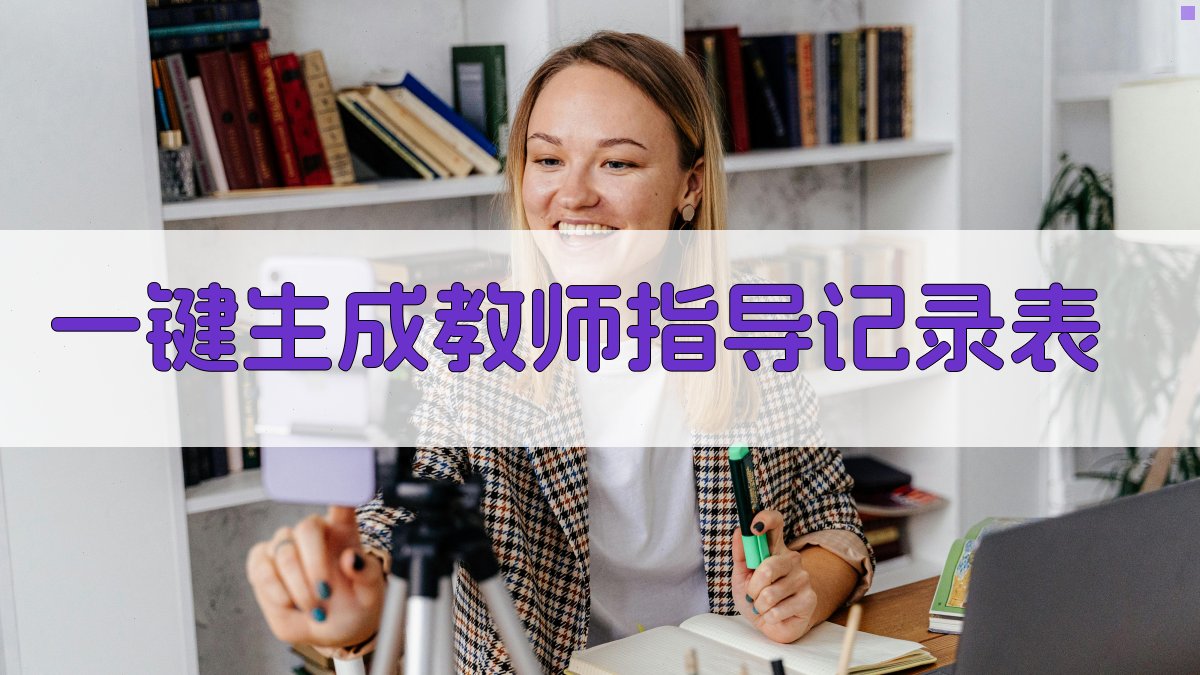 AI一键生成教师指导记录表