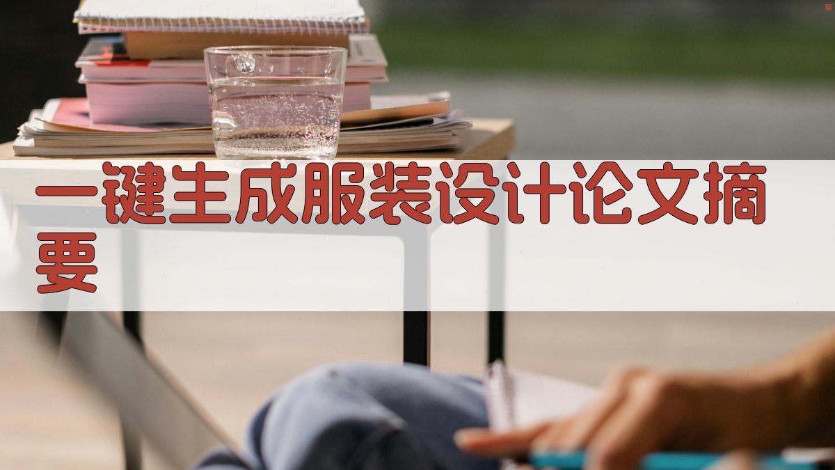 AI一键生成服装设计论文摘要