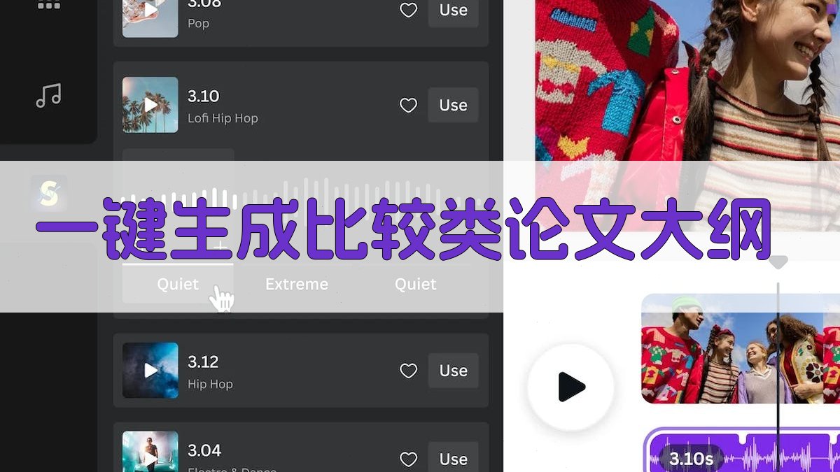 AI一键生成比较类论文大纲