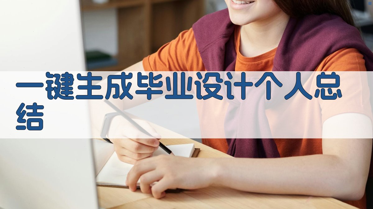 AI一键生成毕业设计个人总结