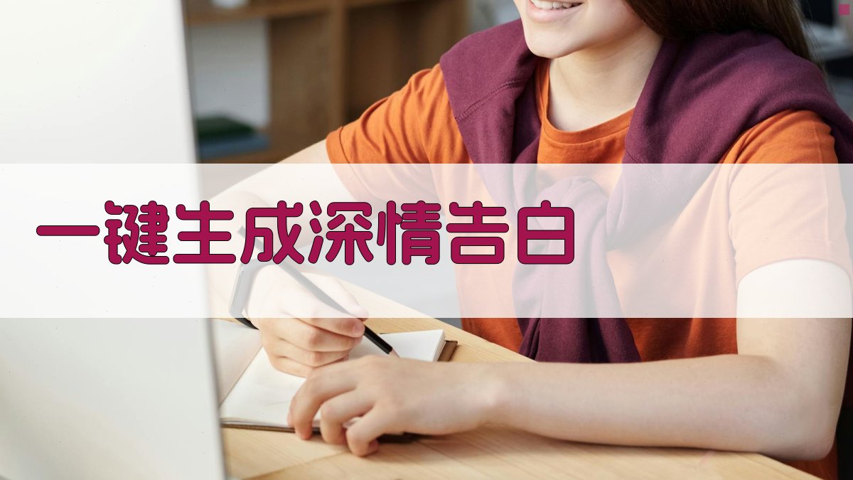 AI一键生成深情告白