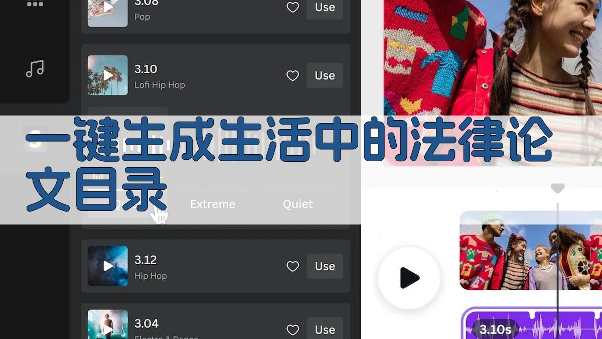 AI一键生成生活中的法律论文目录