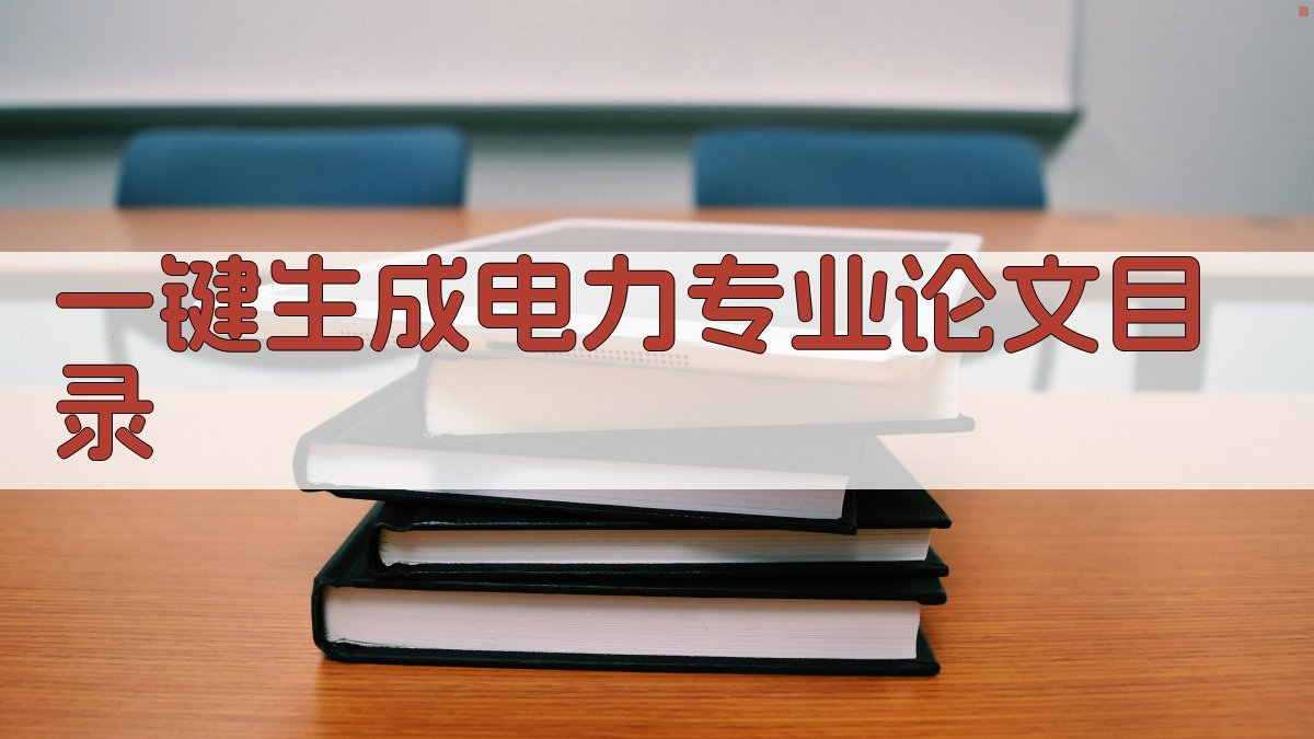 AI一键生成电力专业论文目录