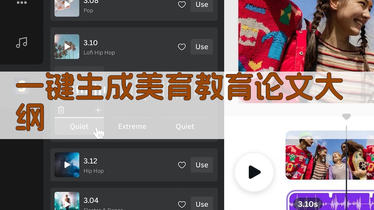 AI一键生成美育教育论文大纲