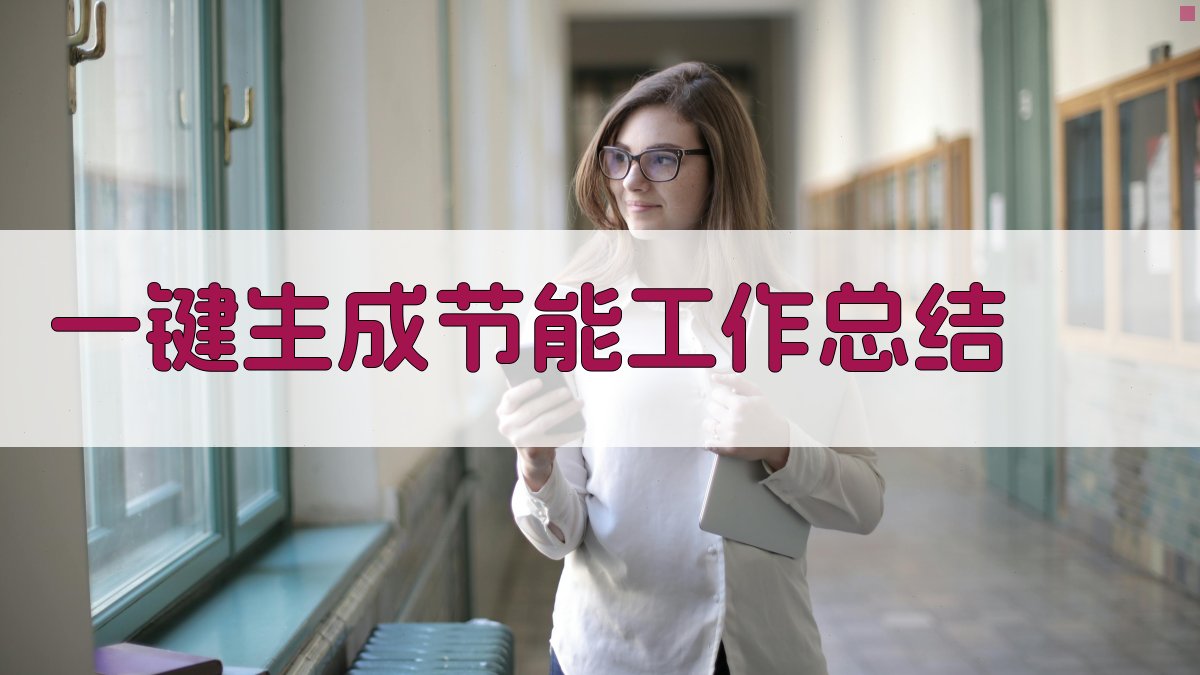 AI一键生成节能工作总结