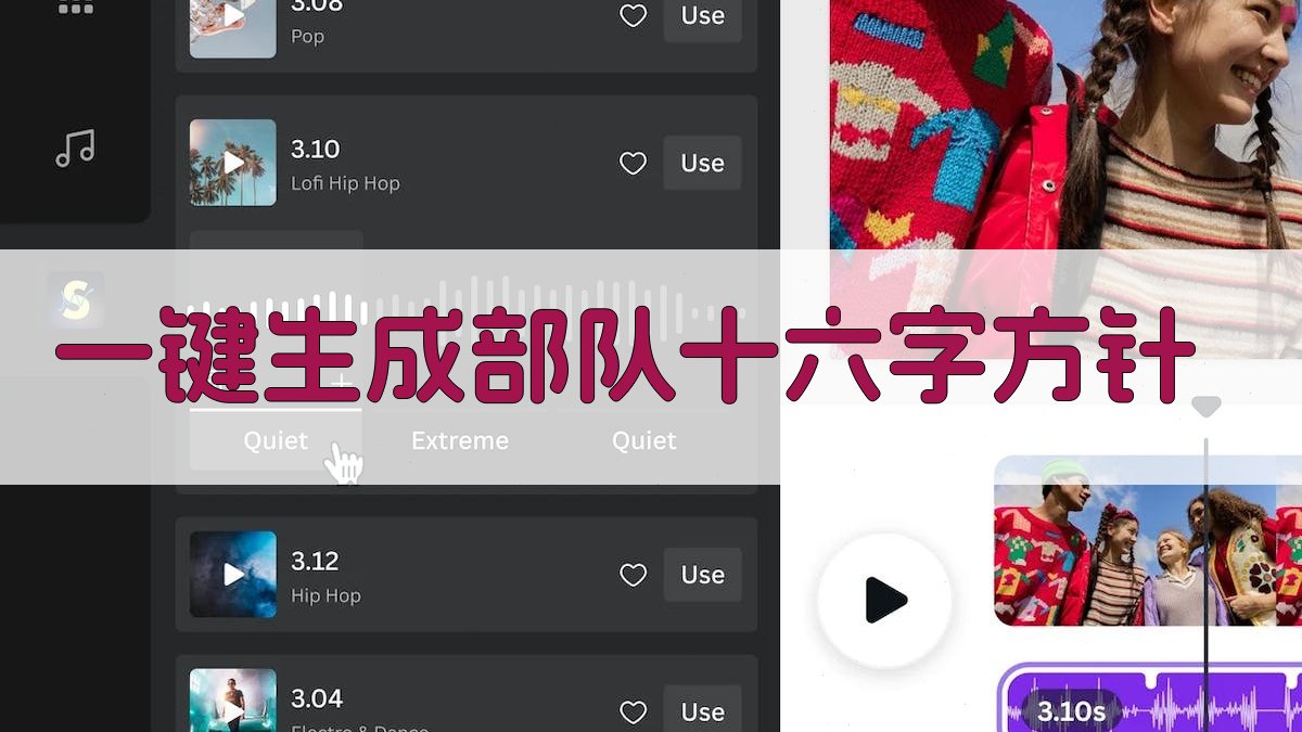 AI一键生成部队十六字方针