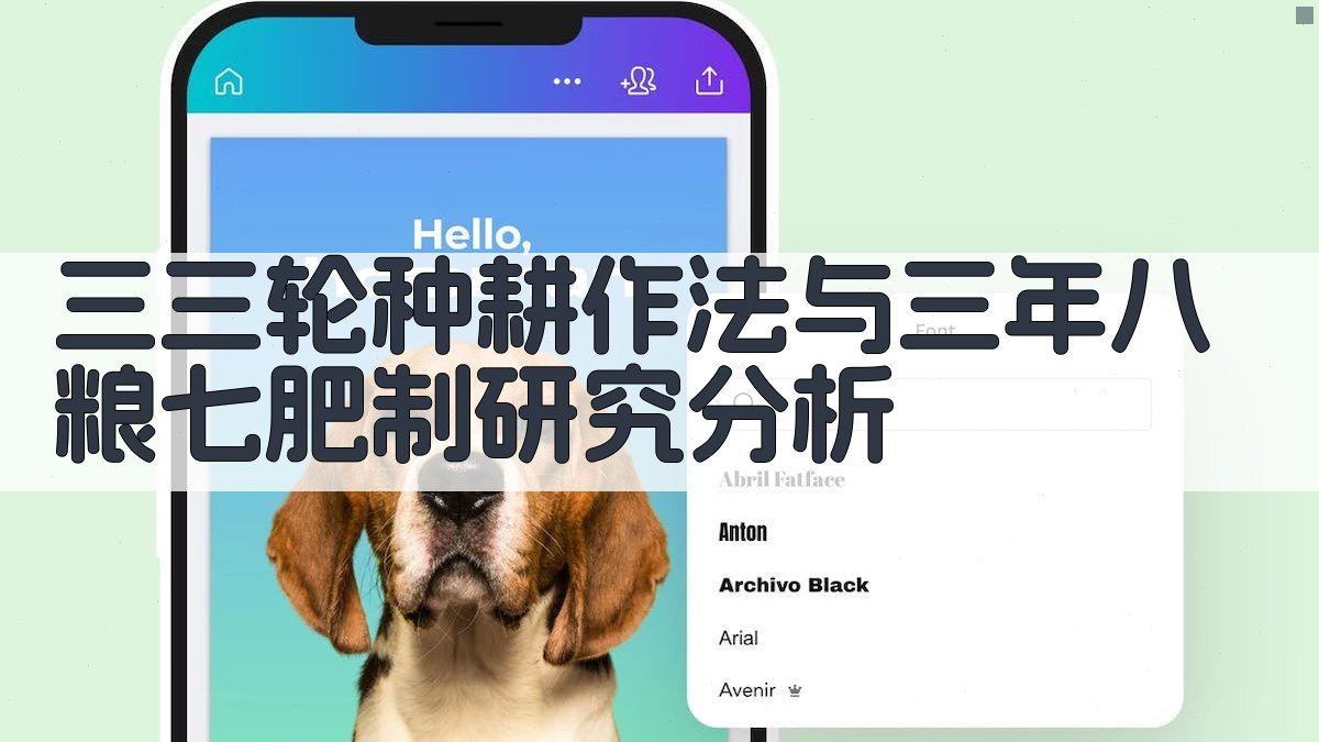 三三轮种耕作法与三年八粮七肥制研究分析