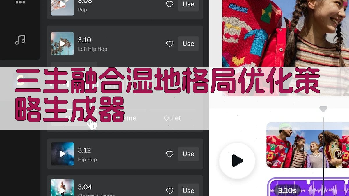 AI智能三生融合湿地格局优化策略生成器