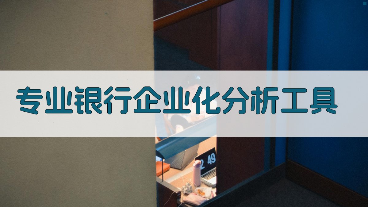 专业银行企业化分析工具