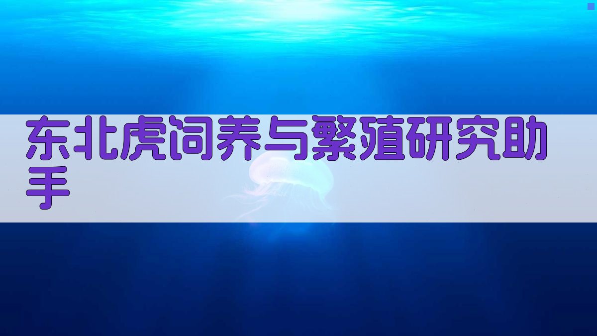 东北虎饲养与繁殖研究助手