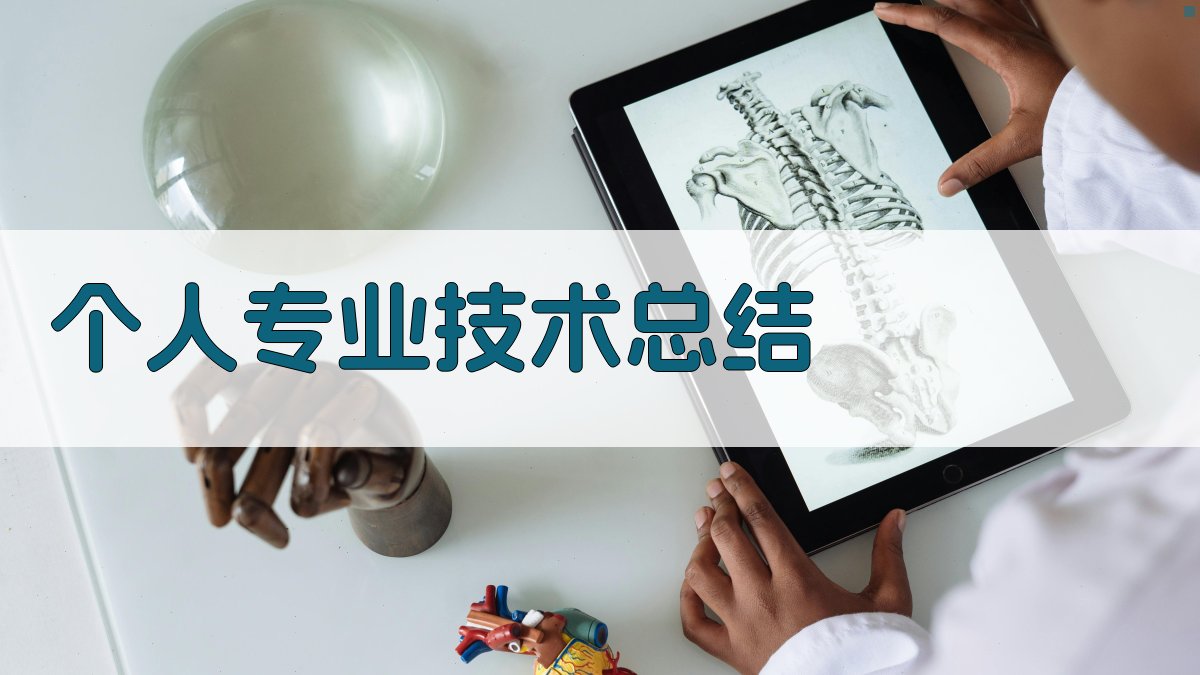 AI个人专业技术总结