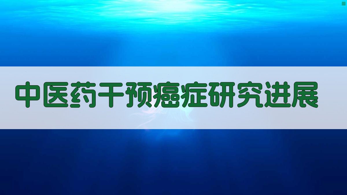 AI中医药干预癌症研究进展目录生成