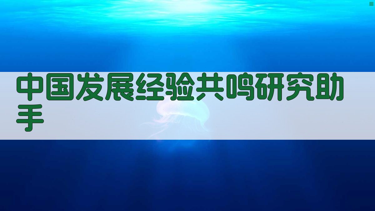 中国发展经验共鸣研究助手