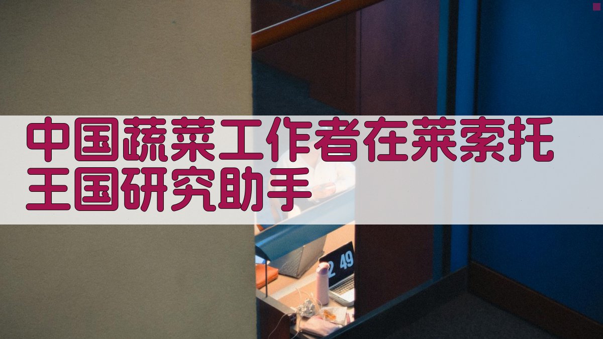 中国蔬菜工作者在莱索托王国研究助手