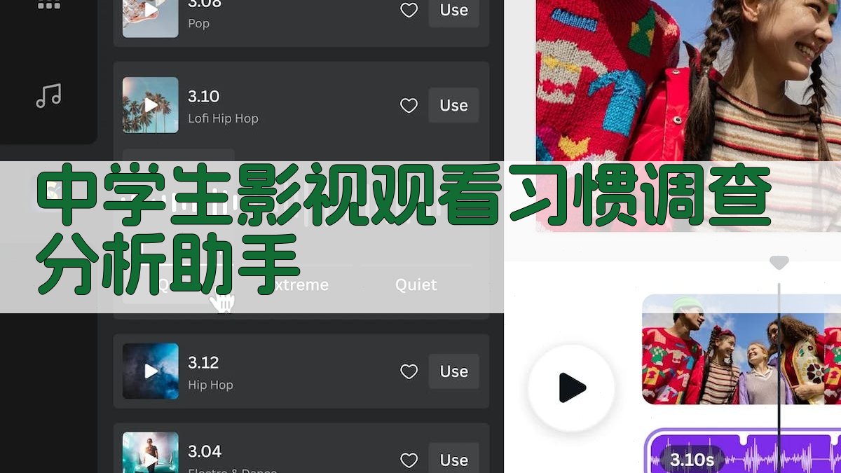 中学生影视观看习惯调查分析助手