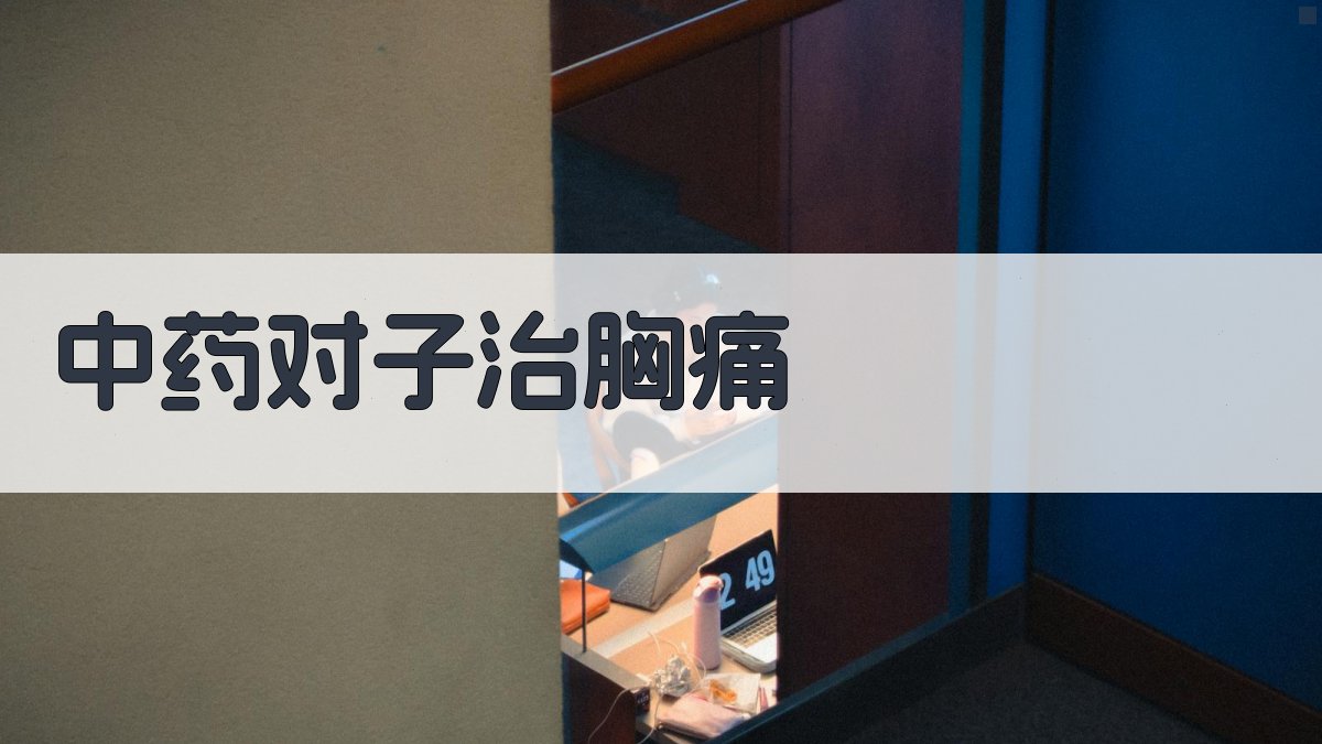 中药对子治胸痛智能分析