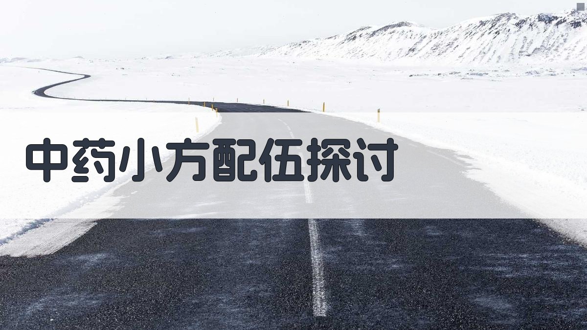 AI智能中药小方配伍探讨