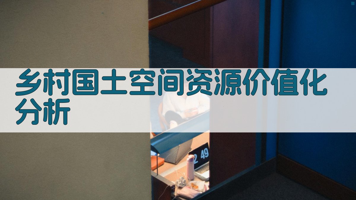 乡村国土空间资源价值化分析