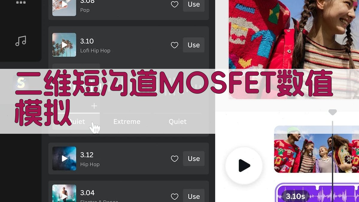 二维短沟道MOSFET数值模拟