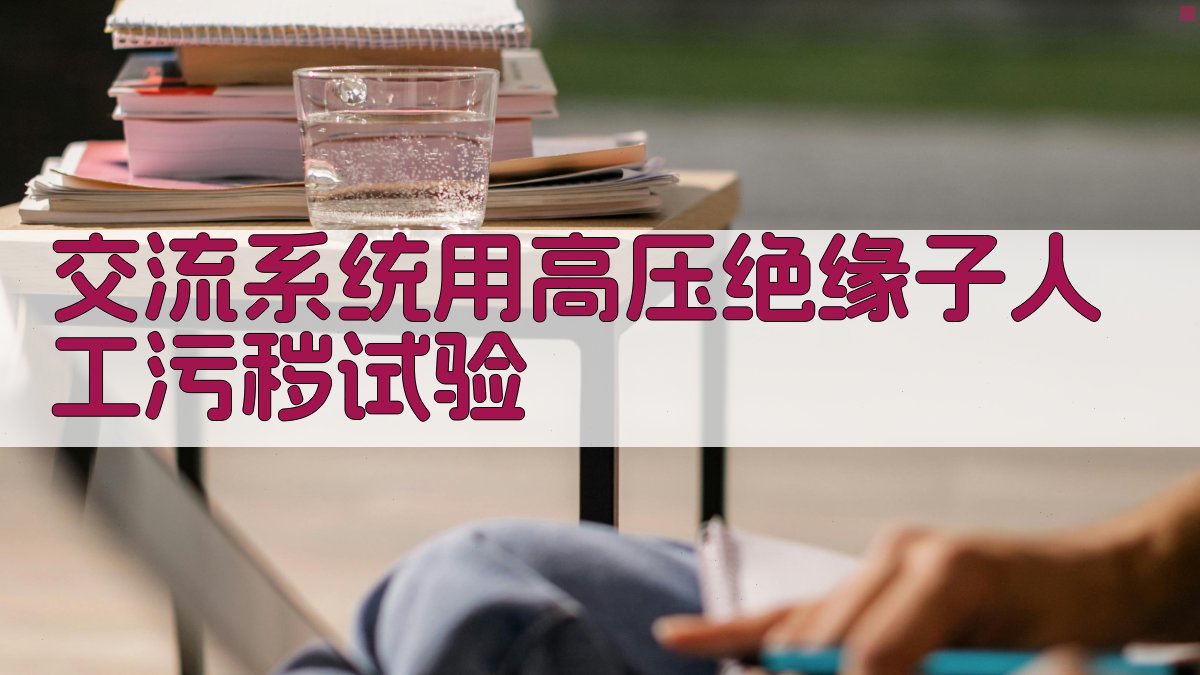 高压绝缘子人工污秽试验