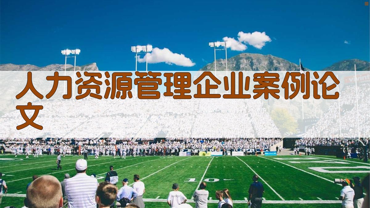 AI一键生成人力资源管理企业案例论文