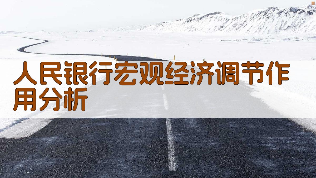 人民银行宏观经济调节作用分析